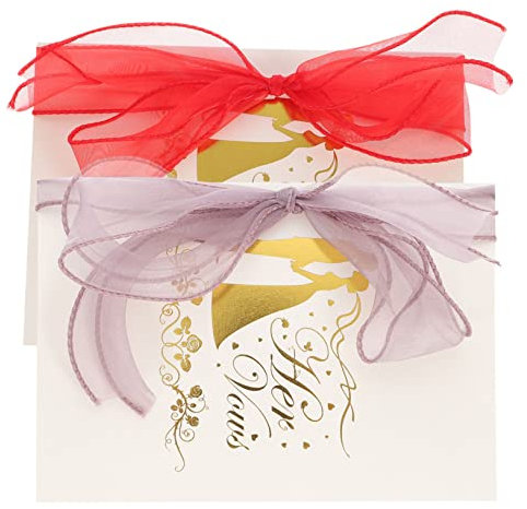 Gogogmee 2stücke Hochzeitsgelübde Karten Mit Band Elegante Oath Books Für Romantische Zeremonien Für Hochzeiten Und Brautpartys
