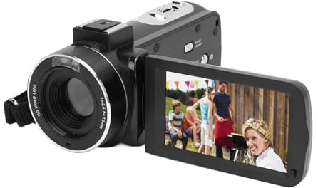 Sxhlseller Appareil Photo Numérique 4K, Caméscope Vidéo HD WiFi Zoom 18X avec écran Tactile 3 Pouces, Caméra de Voyage USB Grand Angle 56MP avec Microphone pour Selfie Vlog