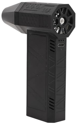 Spolverino Ad Aria Compressa, 130.000 giri/min. Spolverino Elettrico a Batteria, 3 Marce Regolabili, Soffiatore a Secco per la Pulizia della Tastiera del Computer Dell'auto (BLACK)