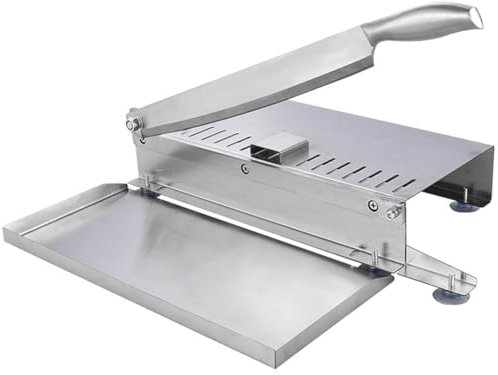 OFFSCH Cortador Manual De Carne De Acero Inoxidable Resistente Para Cortes Precisos De Carne Costillas Pollo y Verduras Para Cocina Doméstica y Comercial