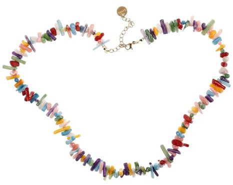 BESTYASH Korallenkette Barockstil Aus Langlebigem Korallenmaterial Violett Schmuckaccessoire Für Damen Strandurlaub Party Und Geschenk