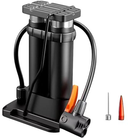QSTDGVPW Fahrrad Standpumpe mit Rutschfestem Design, Inflator für Radfahren Und, Doppelzylinder