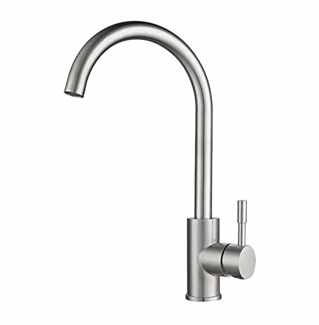 HXFFXHF Brushed Nickel Pull-Out Kitchen Faucet Hot and Cold Water Washbasin Sink 360° Rotatable Retractable Water-Tap Accessories Faucet