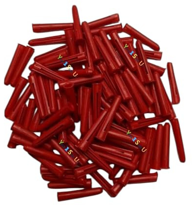 6mm Wall Plugs 100 Red Masonry Wall Plug, 6.0 mm Fixing Hole Diameter, for Stone, Brick or Concrete 6mm Red Fixing Plastic Expansion Raw Plugs - 100 Wall Plugs