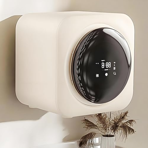 TozMvi Lavadora Portátil - Lavadora Portátil Totalmente Automática con Función De Autolimpieza De Tambor - Mini Lavadora De Calcetines De 3,5 L - Secadora De Ropa Pequeña De Pared Wallhanging
