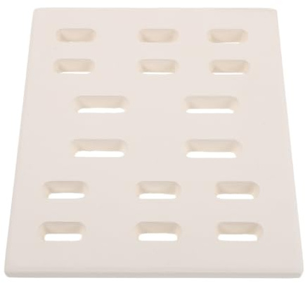 VILLCASE Ceramic Gas Grill Heat Plate with Multi-hole Porous Structure for Even Flame Distribution and Optimal Airflow, Suitable for Commercial Kitchen and Gas Stove Burner Plate