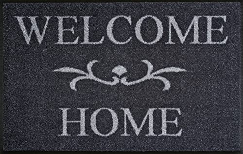 Wash+Dry - Tappeto Welcome Home Anthrazit 50x75, Grigio