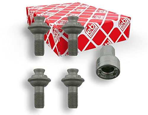 febi bilstein 27497 1 Satz Radschrauben abschließbar M12 x 1,5x17 SW17 / 19mm Kugelbund