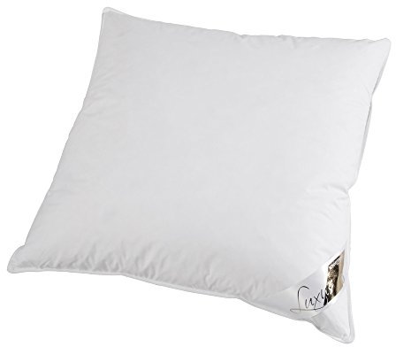 LINEA by böhmerwald - cosy - hochwertiges Luxus Kopfkissen extraweich, 80x80, 100% weiße neue Daunen, Allergiker geeignet, waschbar bis 60°C, in Deutschland produziert