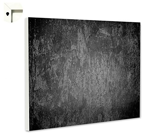 Magnettafel Pinnwand Muster Beton grau schwarz Größe 60 x 40 cm