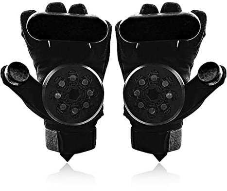 Gtopart 1 Paar Handschuhe Sliders Handschuhe Longboard Slide mit Funke Pucks CBST04
