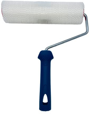 Nespoli Rodillo Anti-Burbujas, 25 cm, Ideal para Eliminar Burbujas en Aplicaciones de Suelos, con Púas Redondas, Mango de Propileno
