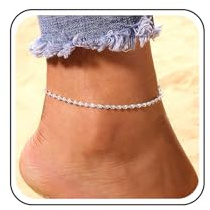 TseenYi Boho ankel armband ormkedja silver ankel armband ormkedja fotkedja minimalistiskt armband sommar ankel smycken strandfot för kvinnor och flickor