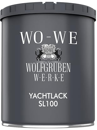 Yachtlack Holzlack Schiffslackierung Bootslack Glänzend SL100 RAL9010 Reinweiß - 750ml