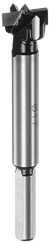 sourcing map Forstnerbohrer 17 mm K30/C1 Wolframkarbidspitze Dreieckschaft Holz Forstnerbohrer Öffner Cutter für Scharnierloch Bohren Holzbearbeitung