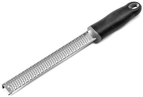 Forgast Grattugia Manuale per Limone Scorze, Arance, Agrumi, Zester Grattugia Fine, In Acciaio Inox, Manico in Plastica, Lunghezza Totale 30 cm, Grattugia Formaggio Zenzero, Lavabile in Lavastoviglie