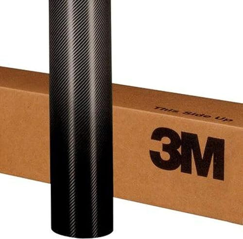 Generic 3M 2080 CARBON FIBRE BLACK CFS12 Car Wrap Air-Release Vinyl Film Bubble-Free Application (20cm x 152cm (7.9in x 59.8in))