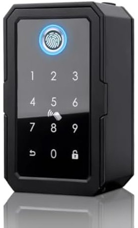 sunmin Smartkey, cassetta di sicurezza domestica, fili, , cassetta delle chiavi elettronica, app, codice digitale, cassaforte Bluetooth per host, durevole, facile da usare