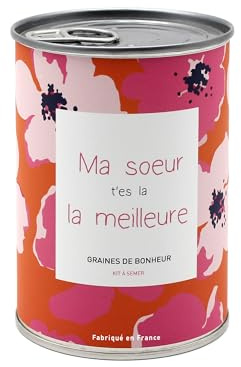 Mauvaises Graines© - Kit de Graines de Fleurs à Semer Soeur - Idée Cadeau Original Femme Homme Amis Famille Anniversaire Collegue Fêtes - Ultra Simple à Utiliser - 100% Fabriqué en France