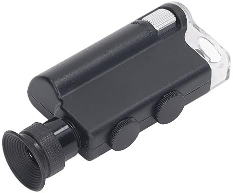 Natudeco LED-Taschenmikroskop tragbares Handheld-Mikroskop 200x-240x LED LED-Taschenmikroskop zum Lesen von Zeitungen anschauen Plätze
