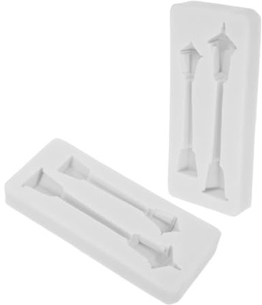 NUOBESTY 2stücke Silikonform Für Fondant Kerzenherstellung Und Kunstharzarbeiten Backform Mit Lampenmotiv Für Heimwerker Und Feiertage Für Kreative Projekte