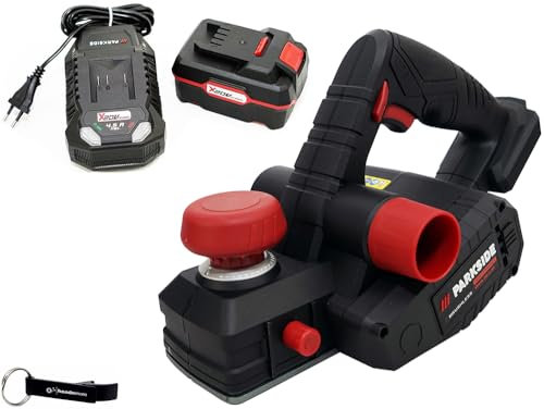 HEADNMORE® Parkside Performance® PPHA 20 Rabot sans fil 20 V (avec batterie 4 Ah) + porte-clés