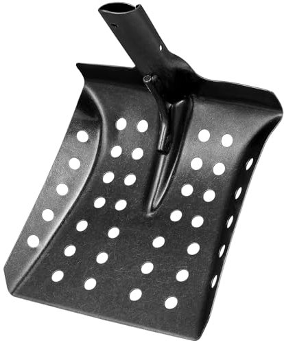 Garneck Pala para Tamizar Multiusos De Diseño Perforado para Drenaje Adecuada para Limpieza De Pozos Alcantarillado y Trasplante Ambientes Hostiles