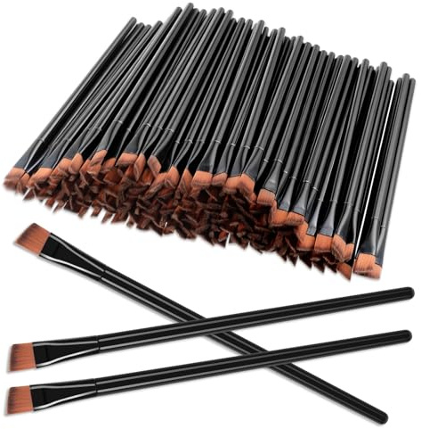 300 Pcs Disposable Eye Brow Brush, Angled Eyebrow Brushes for Eyebrows, Can be Used for Eyebrows, Concealer, Eye Shadow, to Enhance the Beauty Experience for Ladies and Girls