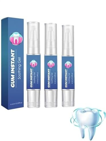 Gum Instant Treatment Gel, Gum Shield TherapyGel,GumInstant SoothingGel, DentizenGum Therapy Gel, Teeth W-hitening Essence Pen, Teeth Stain Remover (3)