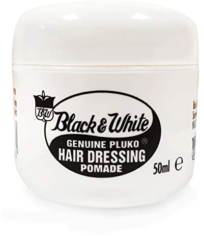 Black and White Pluko Hair Dressing Pomade 50ml