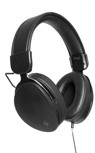 Stagg SHP-5000H Closed-Back Stereo Studio DJ Headphones, Monitoring, Recording and Mixing, Wired 3.5mm Stereo Mini Jack with 6.5mm Adaptor