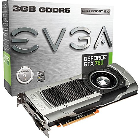 EVGA GeForce GTX 780 - Tarjeta gráfica (3 GB GDDR5, PCI Express 3.0, 863 MHz/900 MHz)