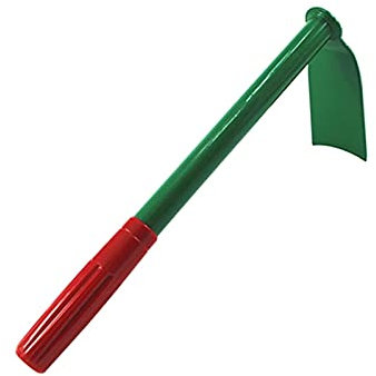 FHYTGBS Hausgartenhacke - Rot Grüne Farben Einteilige Hacke Handwerkzeug Manganstahl für kleine Gartenanlage im Freien Lange Klinge schön und langlebig