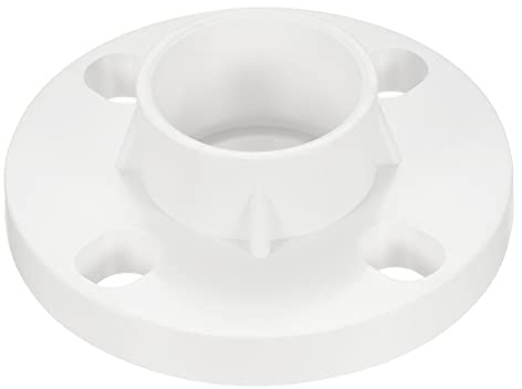PATIKIL 50mm/2 PVC Tubo Raccordo, Flangia Tubo Presa Giunto Connettore per Tubo Connettiti, Bianco