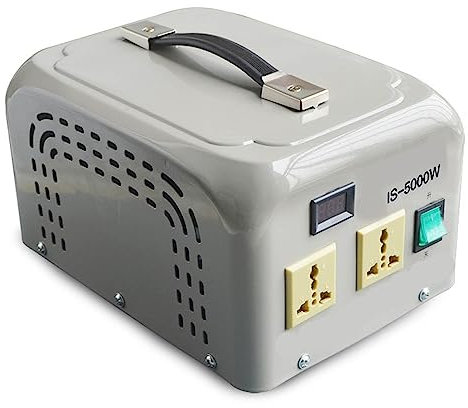 5000W Convertidor de Voltaje de 220V a 110V Transformador de Voltaje 110V a 220V Transformador de Corriente Tasa de Utilización del 95% para Equipos Eléctricos,5000W,220 TO 110V