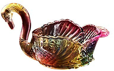 OQHAIR Ponchera Frutero de Vidrio Frutero/Plato de Fruta/Platillo de Salsa de Ketchup/Platos de Aperitivo/Ensaladeras Hogar Sala de Estar Mesa de Centro Bandeja de Frutas (Color: Multicol