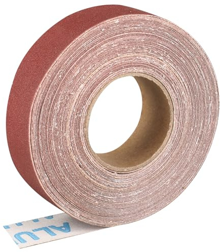 Shineboc sandpaper roll 2.5cmx10m 240 grit aluminum oxide sandpaper, suitable for sanding, wood, furniture finishing, stainless steel and automotive body processing