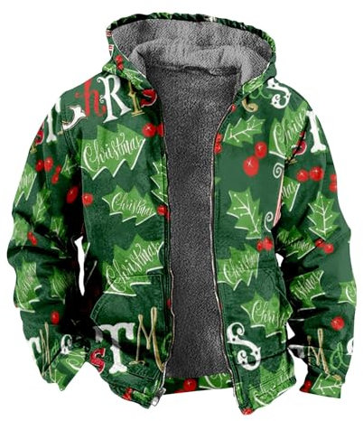 KONG JIMFAN Puffer Jacke Herren Unterziehshirt Herren Weiß Herren Warm Winterjacke Herren Jeansjacke Pailletten Jacke Jacken Herren Vintage Jacke Winter Jacket Herren Jacke Mann(Army Green,XL)