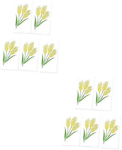 Toyvian 10pezzi Stencil Decorativi Per Torte Forma Di Spiga Di Riso Strumenti Per Decorazione Cake Design Per Cupcake e Dessert Utensili Da Cucina Per Baking