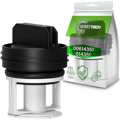 Filtro Pelusas Lavadora con Código Original 00614351 614351 para Bosch para Siemens iQ100 iQ300 iQ500 iQ700 varioPerect Maxx Classixx Avantixx - Garantía de 5 Años - ONIX TECH