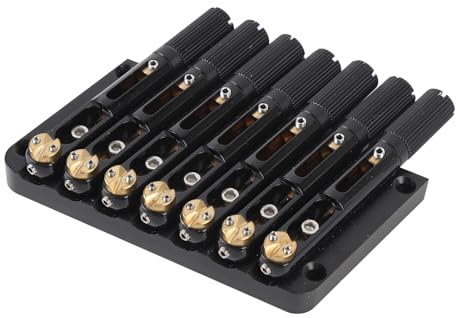 7 String Headless Guitar Bridge, Guitar Bridge Tremolo -Gitarre, Abithalte und Brückenschloss, Metal 7 String Gitarre Tremolo -System Ersatzzubehör (GA1127)