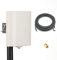 2.4G 5GHz WiFi Panel Antenna Dual Band Outdoor Pole Mount with 10ft Extension Cable SMA Male and RP-SMA Adaptor for Wireless WiFi Router Network Card Security IP Camera Video Surveillance Monitor