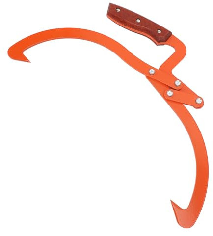 13.8in -Duty Log Tongs with I-Slip Wood Handle for Efficient Ing and Handling Logs