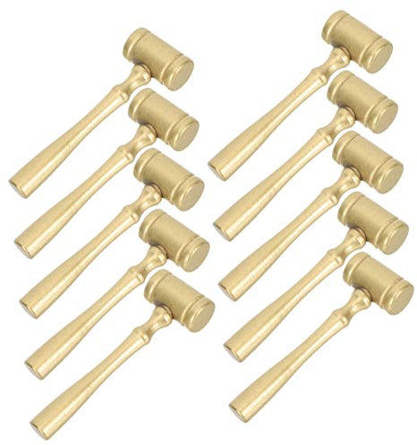 SUPVOX 10pcs Mini Wooden Mallets Boys and Girls Hammering Toy Educational Pounding Toys Safe Wooden Hammers