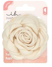invisibobble Clipstar Spring Rose (1 Stück) – Haarspange Damen & Mädchen mit 3D-Blume in Weiß – Große Haarklammer für dünnes Haar – Romantisches Haaraccessoire für Hochsteckfrisuren & Alltagslooks