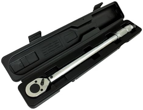 Tooltime 1/2 Drive Ratchet Action Torque Wrench | Micrometer Adjustment 42-210Nm | Includes Calibration Certificate and Case