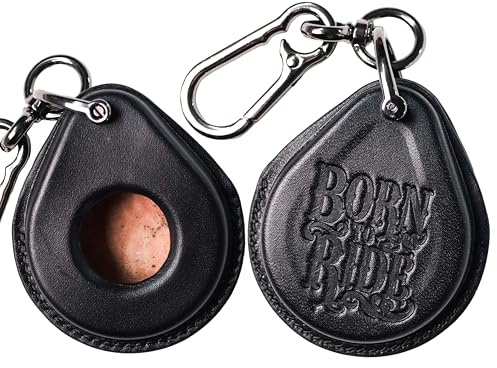 Custom Leather Key Fob Cover Compatible with Harley-Davidson Street Glide, Road Glide, Fat Bob, Softail, Road King, Touring 2014–2025 – Smart Remote Case – Gift for Him Birthday Gift (Cutout Button)