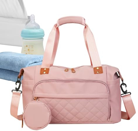 Derwrtup Sac à langer - Sac à dos pour bébé - Support de transport pratique pour le camping, l'hôpital, la randonnée, la croisière, Rose, Voir description