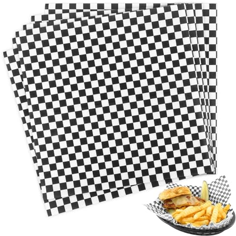 APACALI Lot de 300 feuilles de papier pour hamburger, 30 x 30 cm, papier ciré pour aliments, papier à pain, imperméable et à l'huile, feuilles de papier sulfurisé Deli pour hamburgers, sandwichs