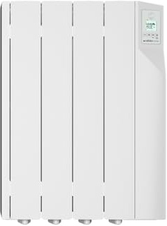 CálidaHome Sentinel 600W – Emisor térmico eléctrico (4 elementos) con fluido de alta transferencia 150 W/elemento, con detector de presencia – Ideal para estancias de 6–8 m²